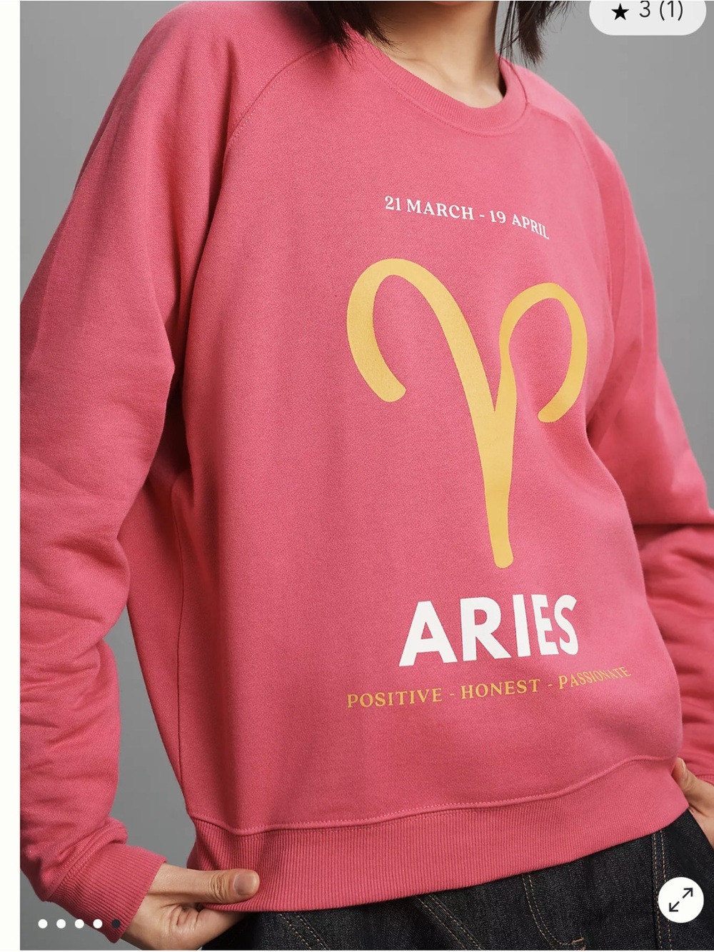 Anthropologie Aries Zodiac Sweatshirt - Picture 3 of 7